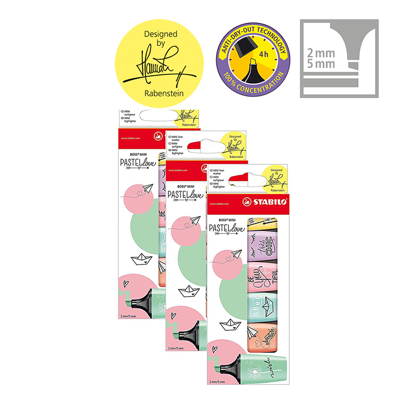 STABILO BOSS MINI Pastellove – – Button Badge Blank Bewertung und Preis