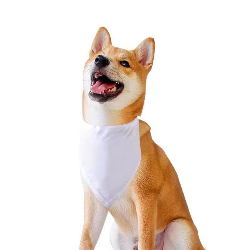 Bandana Blank White - 100 Stück Sublimations-Blank-Hunde-Bandanas, einfarbig, weiß, DIY-Haustier-Bandanas,