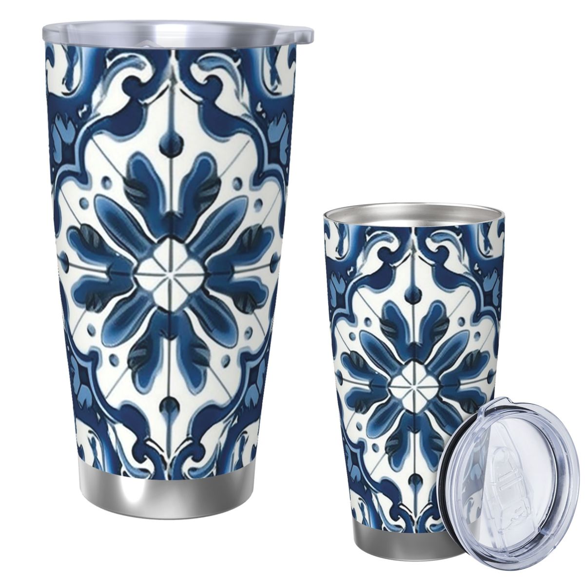Blaue und weiße Majolica-Muste – Canvas Wrap Ready Bewertung und Preis