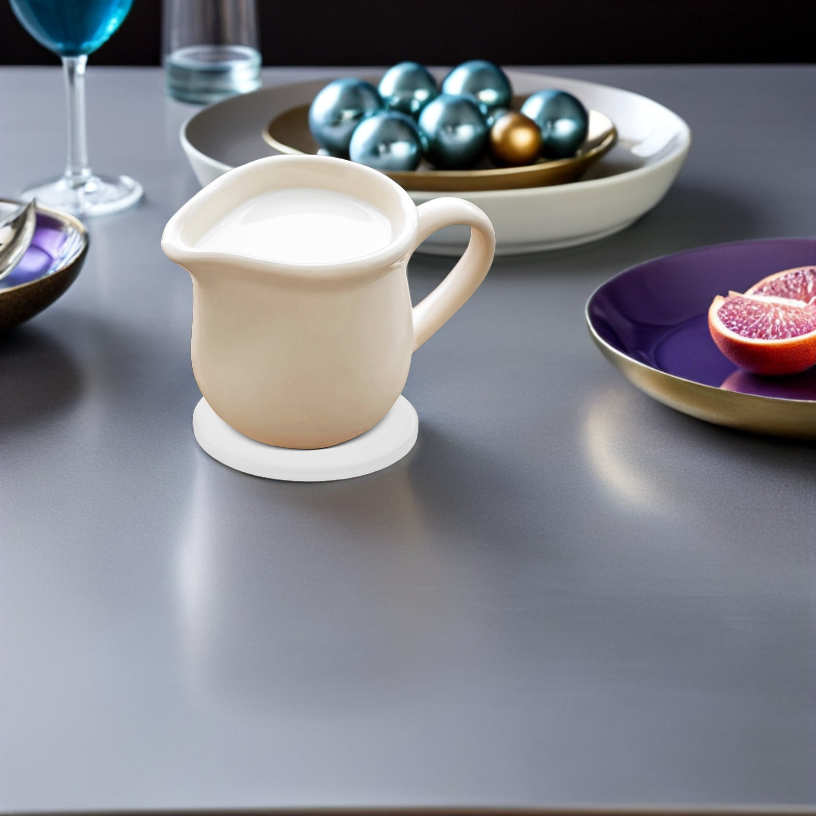 Ceramic Tile Blank - 12 Stück Blanko Weiße Runde Keramik-Untersetzer