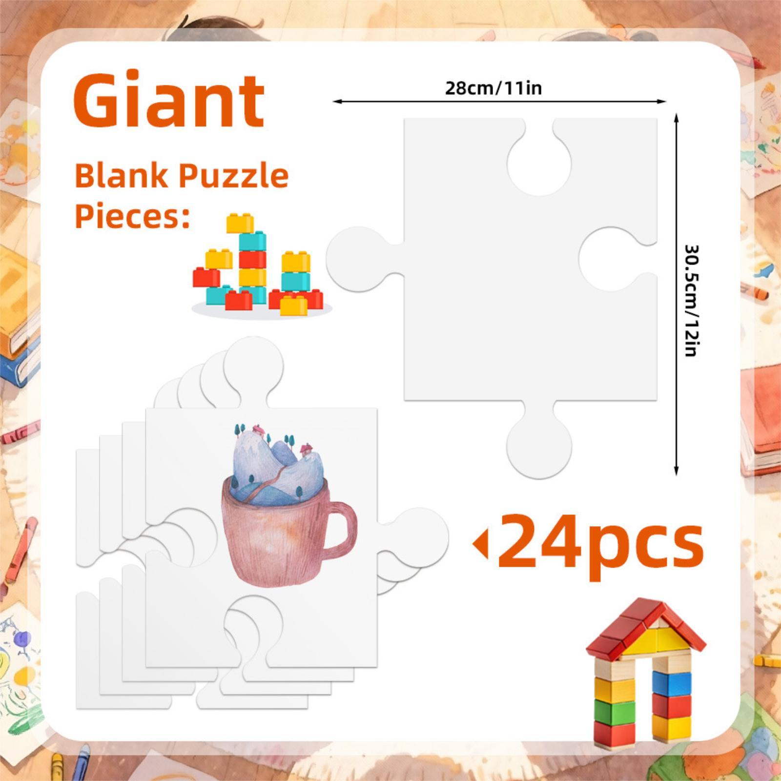 24x Weiße Karton-Puzzles 30,5c – Puzzle Blank White Bewertung und Preis