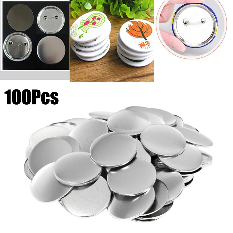 100 Stück Blanko-Anstecknadel- – Button Badge Blank Bewertung und Preis
