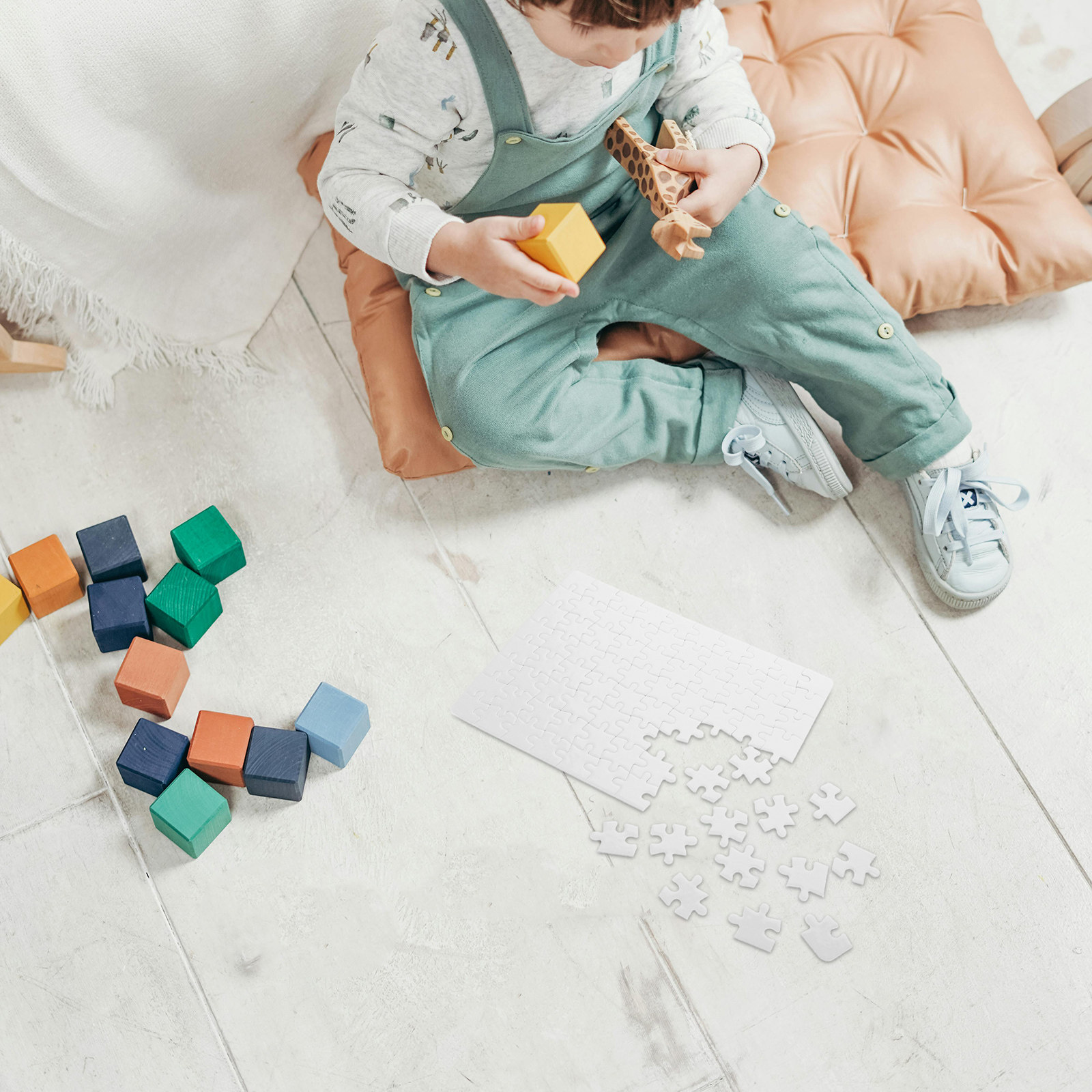 4 Blatt Leere Puzzleteile Weiß – Puzzle Blank White Bewertung und Preis