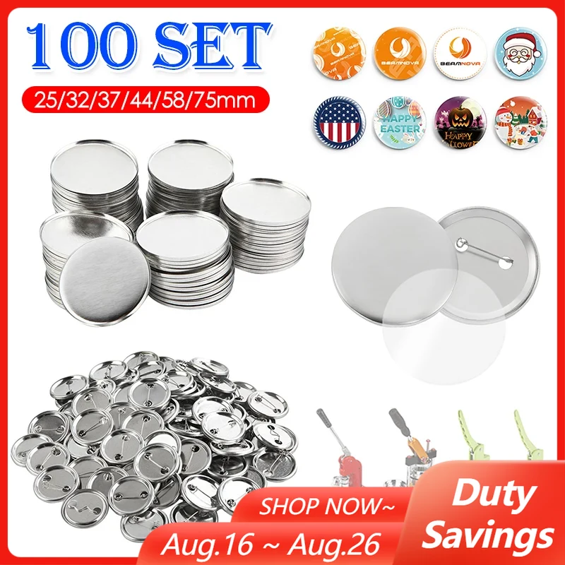 100Set leere Abzeichen Pin But – Button Badge Blank Bewertung und Preis